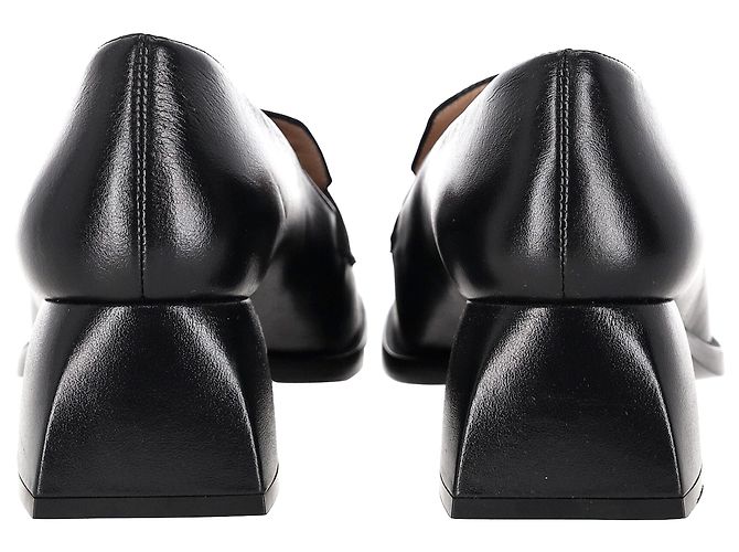Nodaleto Pumps mit eckiger Kappe aus schwarzem Leder - Ansicht 3