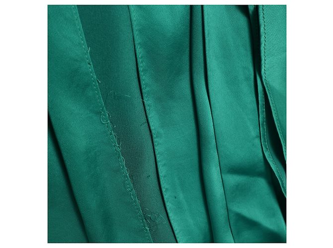 Abito Maxi con scollo a V Diane Von Furstenberg in triacetato verde - vista 10