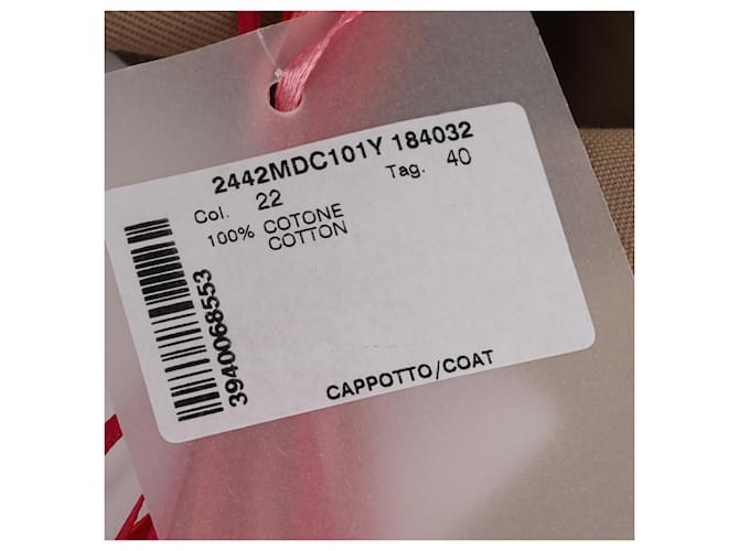 Gabardina MSGM en algodón marrón Castaño - vista 9