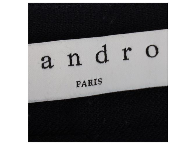 Sandro Paris Anzughose aus schwarzem Polyester - Ansicht 4