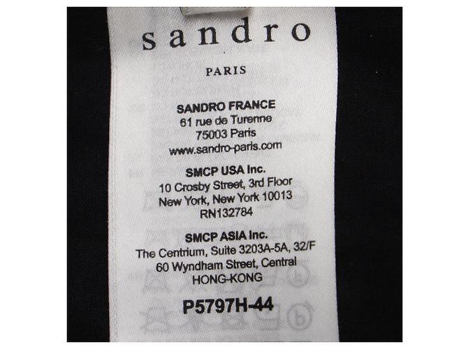 Sandro Paris Anzughose aus schwarzem Polyester - Ansicht 5