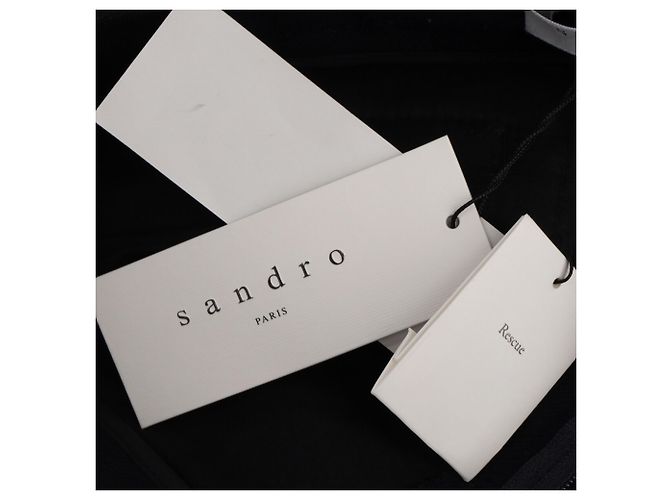 Sandro Paris Anzughose aus schwarzem Polyester - Ansicht 8