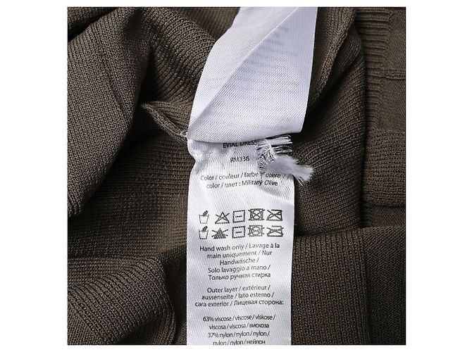 Autre Marque Birger Christensen Evial Rippstrick-Midikleid aus brauner Viskose - Ansicht 6
