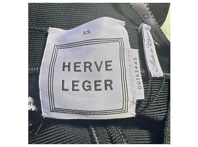 Herve Leger Slim-Hose aus schwarzer Viskose - Ansicht 3