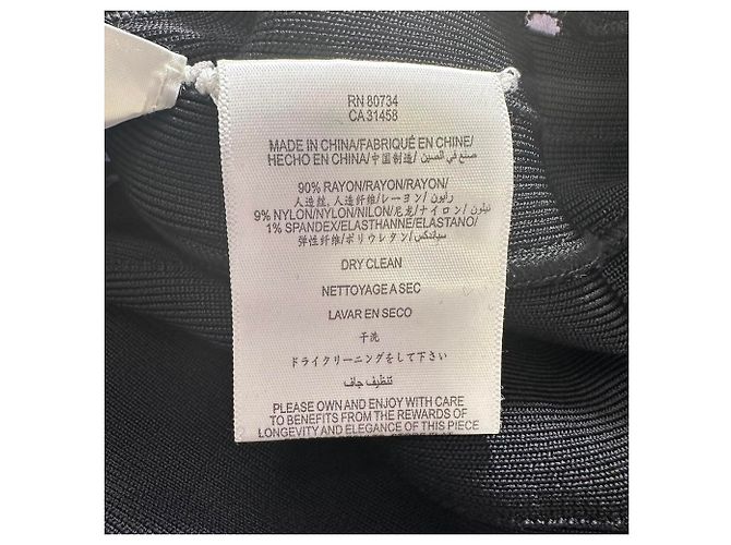 Herve Leger Slim-Hose aus schwarzer Viskose - Ansicht 6