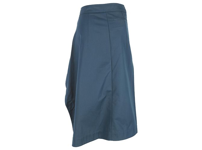 Falda midi asimétrica Marni en algodón azul - vista 3