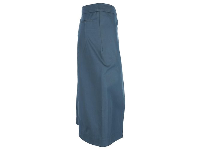 Falda midi asimétrica Marni en algodón azul - vista 4