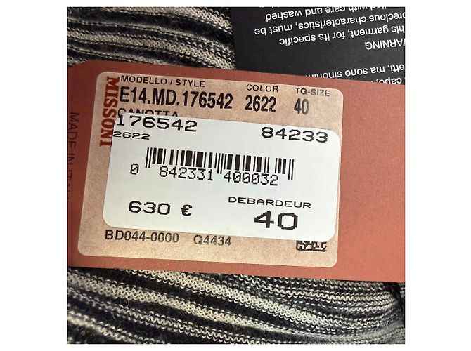 Blusa senza maniche stampata Missoni in rayon multicolore - vista 9