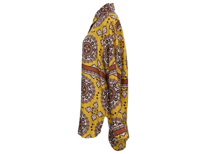 Camicia a bottoni stampata Nili Lotan in seta multicolore - vista 2