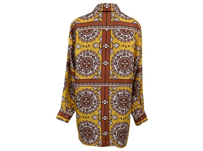 Camicia a bottoni stampata Nili Lotan in seta multicolore - vista 3