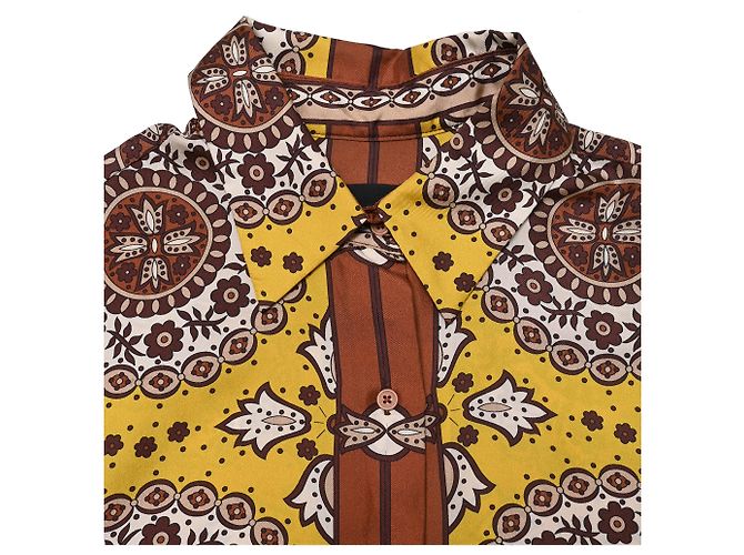 Camicia a bottoni stampata Nili Lotan in seta multicolore - vista 4