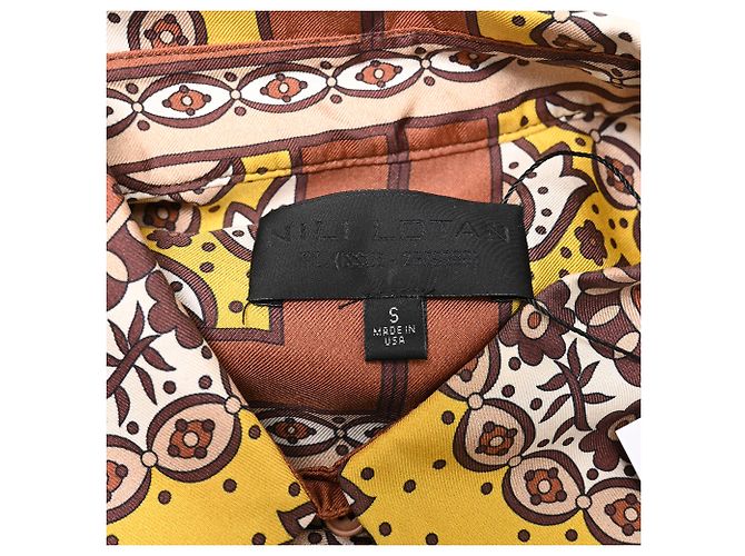 Camicia a bottoni stampata Nili Lotan in seta multicolore - vista 5