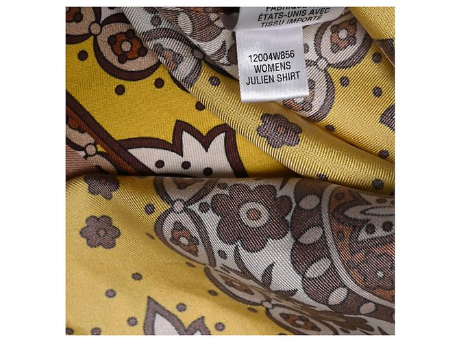 Camicia a bottoni stampata Nili Lotan in seta multicolore - vista 8