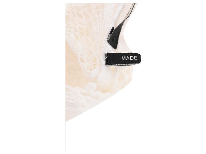 Isabel Marant Langarmshirt aus bestickter Spitze in weißer Baumwolle Roh - Ansicht 7