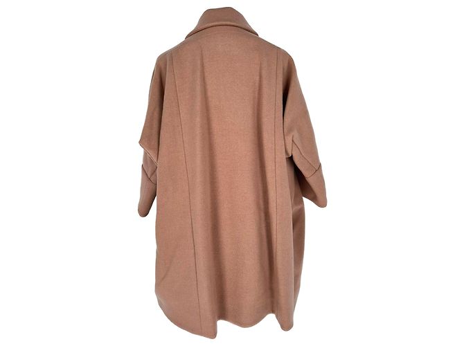 Chaquetón con cremallera Chloé en lana camel Castaño - vista 3