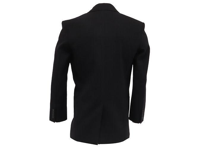 Blazer cruzado Saint Laurent en lana negra Negro - vista 4