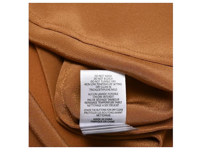 Camicia a maniche lunghe Joseph con bottoni in seta marrone - vista 8