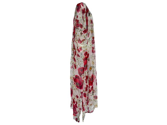 Abito maxi floreale Dolce & Gabbana in seta multicolore - vista 2