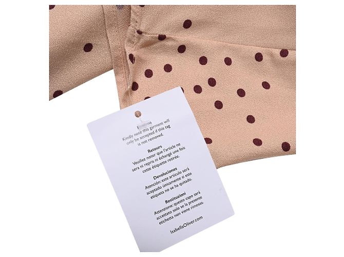 Autre Marque Vestido de maternidade midi Juniper de manga comprida Isabel Oliver em viscose rosa - vista 10