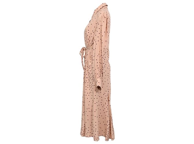 Autre Marque Vestido de maternidade midi Juniper de manga comprida Isabel Oliver em viscose rosa - vista 2