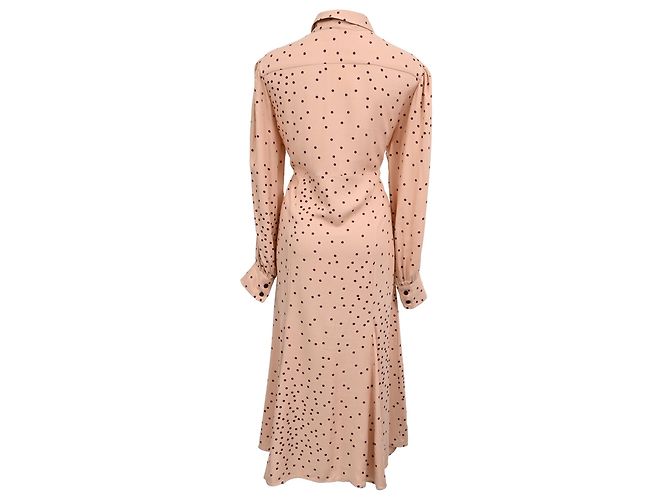 Autre Marque Vestido de maternidade midi Juniper de manga comprida Isabel Oliver em viscose rosa - vista 3