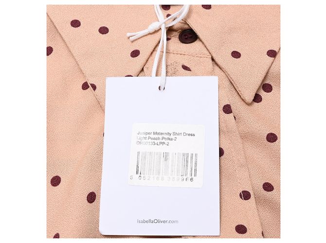 Autre Marque Vestido de maternidade midi Juniper de manga comprida Isabel Oliver em viscose rosa - vista 7