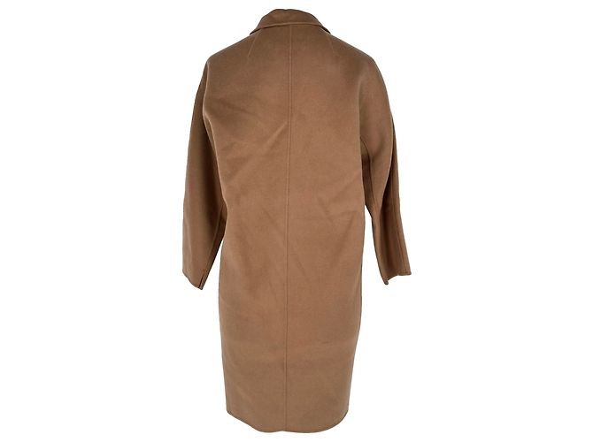 Abrigo de botonadura sencilla 'S Max Mara en lana marrón Castaño - vista 3