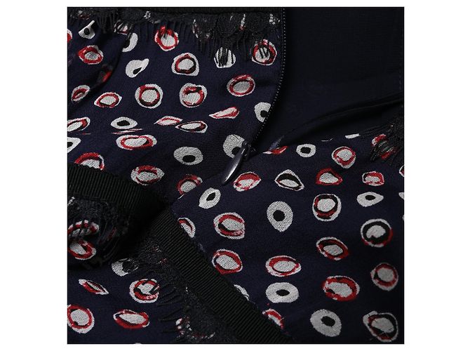 Abito a pois Diane Von Furstenberg in seta nera Nero - vista 10