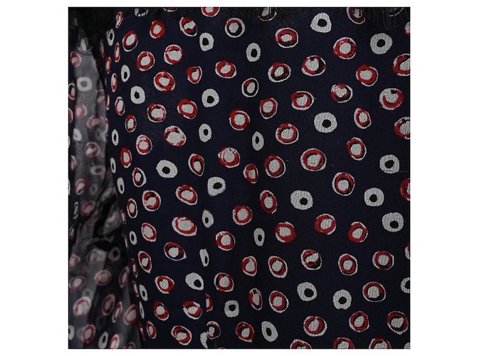 Abito a pois Diane Von Furstenberg in seta nera Nero - vista 11