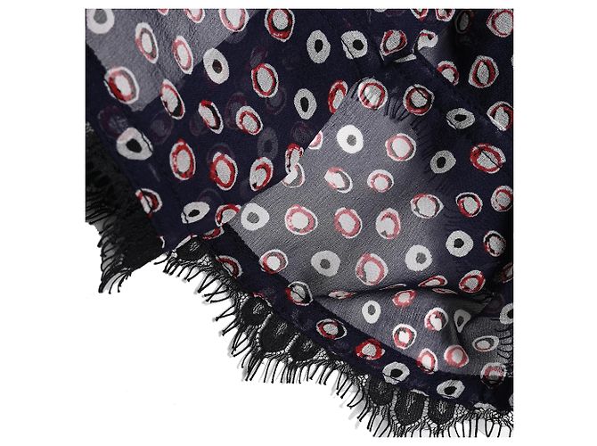 Abito a pois Diane Von Furstenberg in seta nera Nero - vista 9