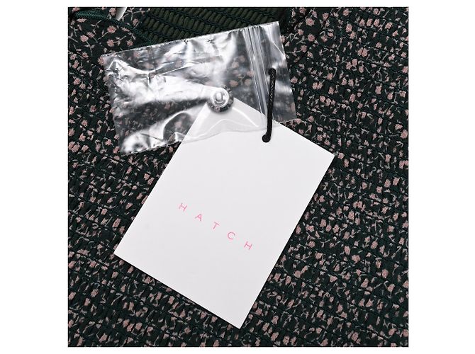 Autre Marque Hatch Midi-Kleid mit Ditsy-Blumenmuster und Stehkragen aus schwarzem Polyester - vista 6