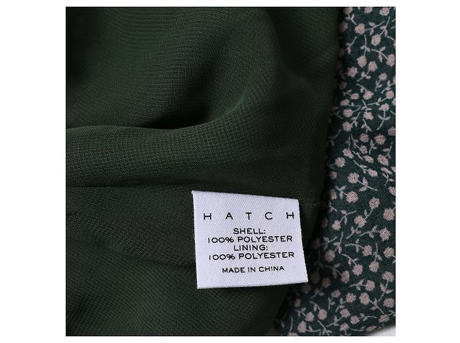 Autre Marque Hatch Midi-Kleid mit Ditsy-Blumenmuster und Stehkragen aus schwarzem Polyester - vista 8