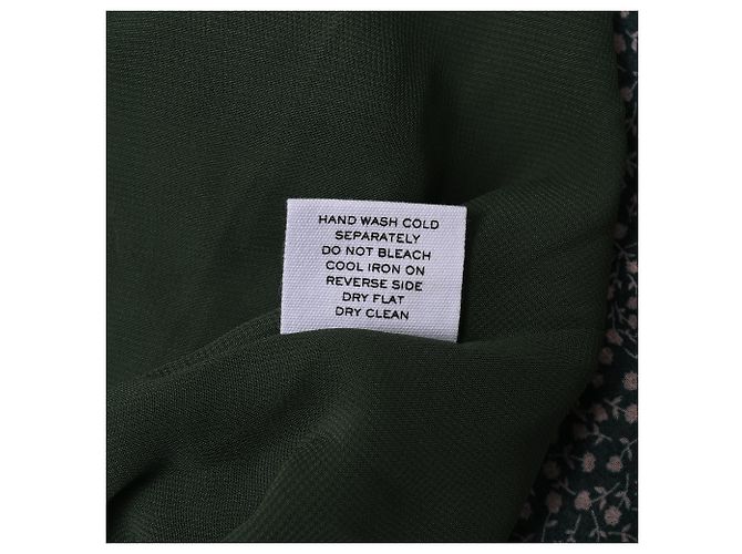 Autre Marque Hatch Midi-Kleid mit Ditsy-Blumenmuster und Stehkragen aus schwarzem Polyester - vista 9