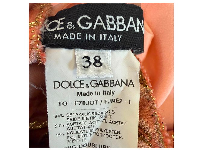 Blusa de jacquard Dolce & Gabbana en seda naranja - vista 6