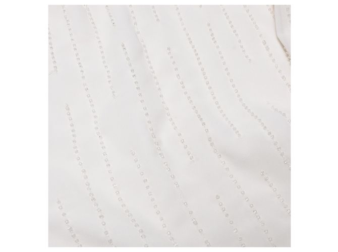 Autre Marque Cynthia Steffe "White Heron" Etuikleid Mini aus weißem Polyester - Ansicht 11