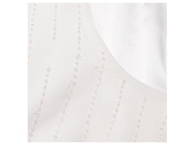 Autre Marque Cynthia Steffe "White Heron" Etuikleid Mini aus weißem Polyester - Ansicht 9