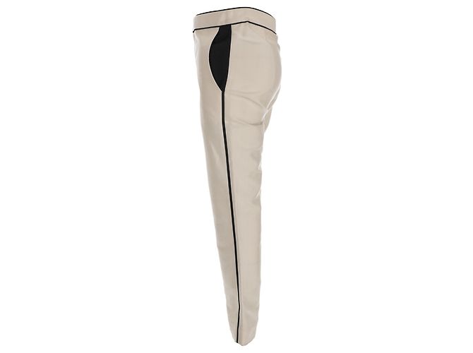 Pantalones cropped Marni en algodón marfil Blanco Crudo - vista 2