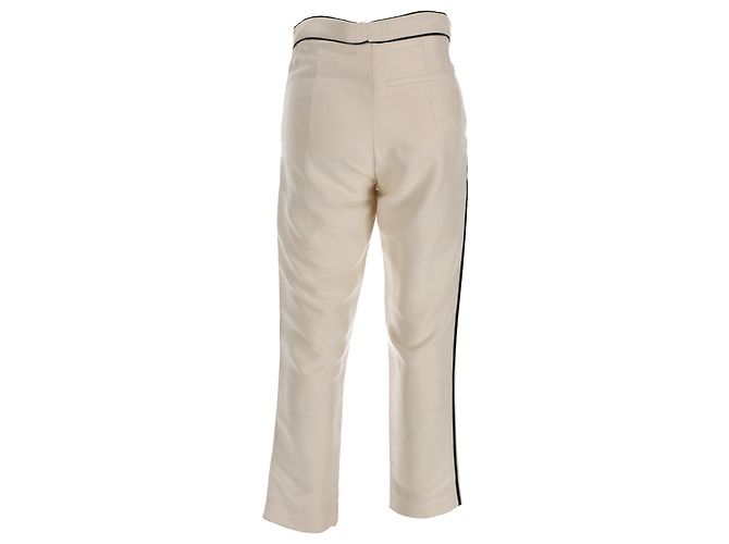 Pantalones cropped Marni en algodón marfil Blanco Crudo - vista 3