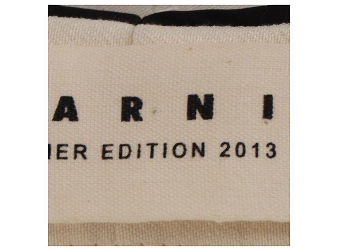 Pantalones cropped Marni en algodón marfil Blanco Crudo - vista 4