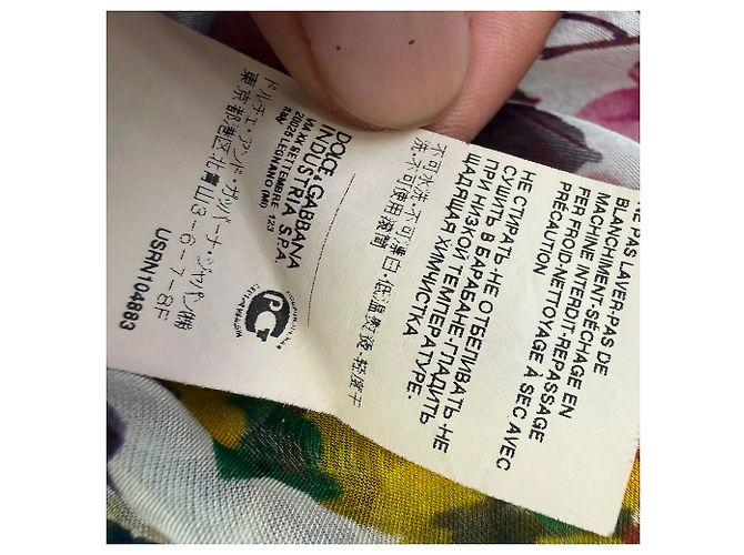 Dolce & Gabbana Blusa in seta multicolore con volant e stampa floreale Dolce Gabbana - vista 9