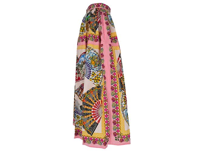 Gonna midi stampata Dolce & Gabbana in cotone multicolore - vista 2