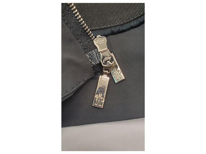 Casaco acolchoado com fecho Moncler com múltiplos bolsos em poliamida bege Preto - vista 16