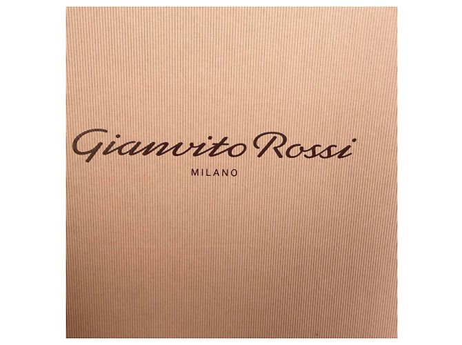 Botas altas de puntera almendrada Gianvito Rossi en ante negro - vista 12