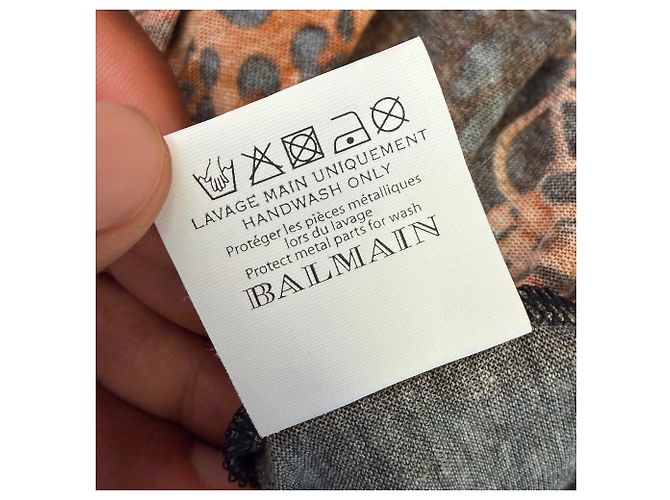 Camiseta sin mangas estampada Balmain en algodón negro - vista 6