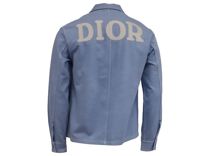 Giacca Trucker Dior 1947 in denim blu in cotone - vista 4