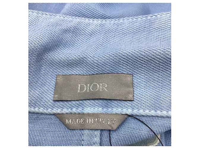 Giacca Trucker Dior 1947 in denim blu in cotone - vista 7