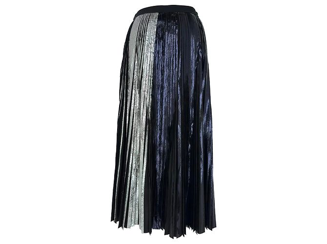 Proenza Schouler Plissierter Metallic-Midi-Rock aus multicoloured Polyester Mehrfarben - Ansicht 3
