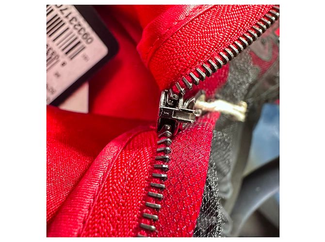 Abito con dettagli in pizzo Dolce & Gabbana in poliammide nero e rosso - vista 9