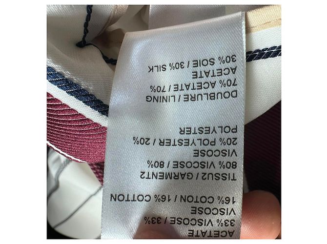 Pantaloni a righe Chloé in acetato multicolore - vista 12