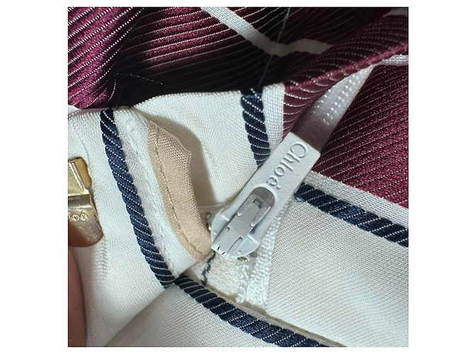 Pantaloni a righe Chloé in acetato multicolore - vista 6